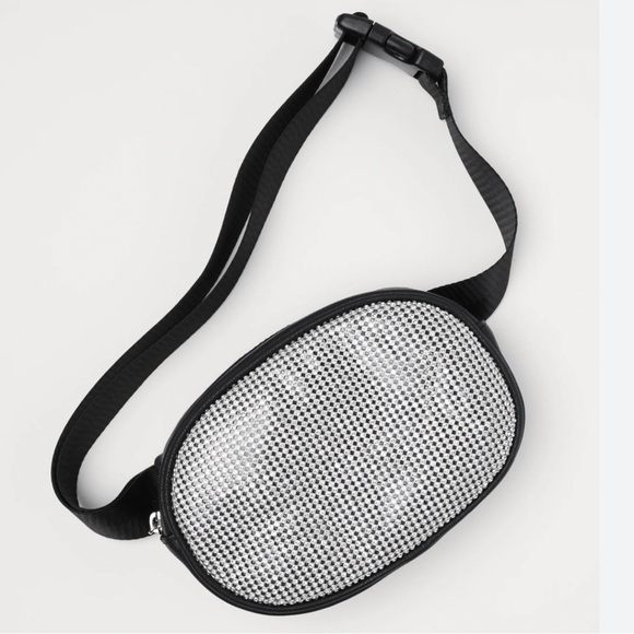 Rhinestone Sparkle Belt Bag NEW - Picture 1 of 6